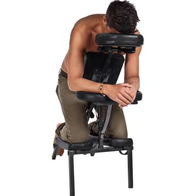 tectake Massagestol i konstläder - svart