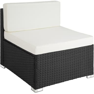 tectake Loungeset Florenz i konstrotting - svart
