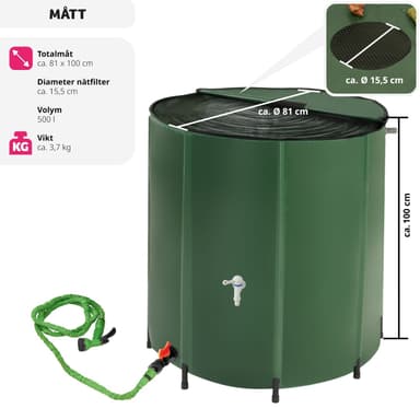 tectake Regntunna - 500 L