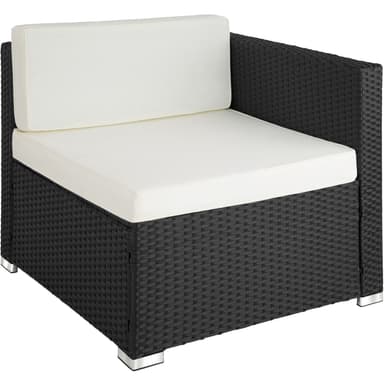 tectake Loungeset Florenz i konstrotting - svart