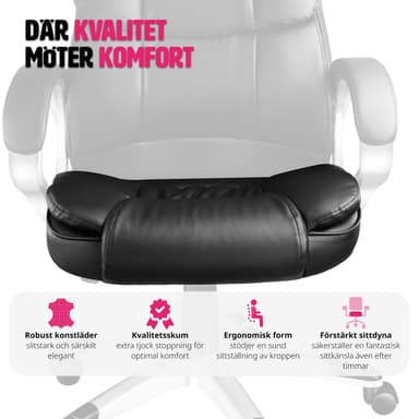 tectake Kontorsstol Jonas - svart