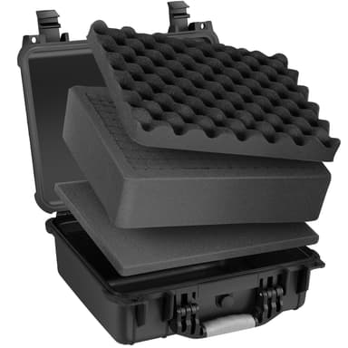 tectake Universalbox Kameraväska Skyddsväska - L