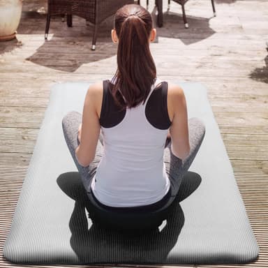 tectake Yogamatta - 180 x 60 x 1,5 cm, svart