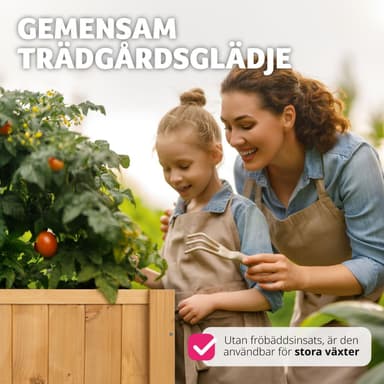 tectake Planteringslåda med överdel - brun