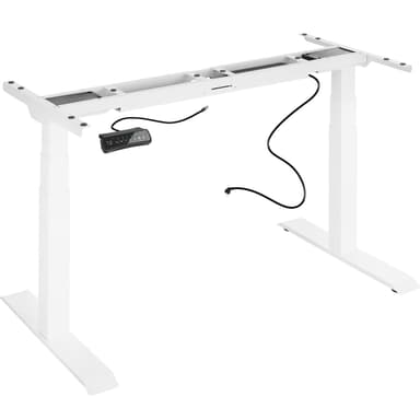 tectake Höj- och sänkbart skrivbord Dennis - vit