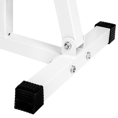 tectake Hantel- och snedbänk - svart/vit