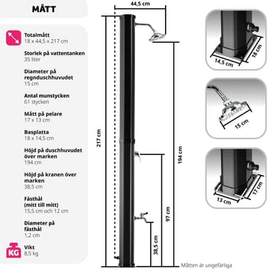 tectake Soldusch Ofanto - svart/silver