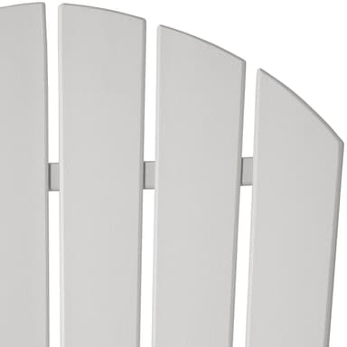 tectake Trädgårdsstol med fotstöd i Adirondack-design - vit/vit