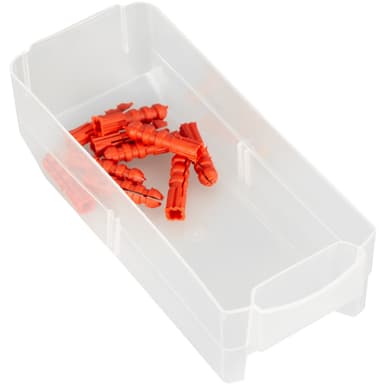 tectake 2x Sortimentskåp med sortimentbackar - svart/vit