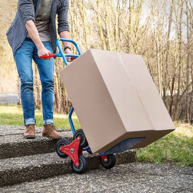 tectake Trappkärra upp till 100kg - blå