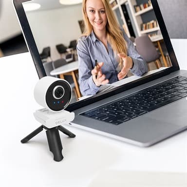 Delux DC07 webbkamera med fjärrkontroll och Full HD-upplösning