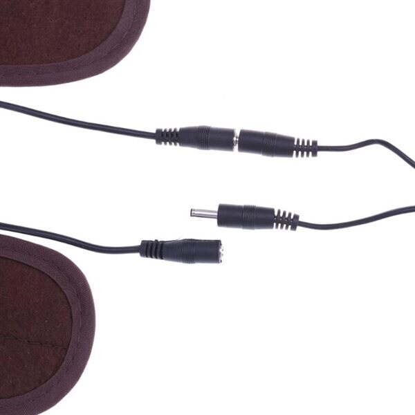 Värmesulor med USB-anslutning och supermjuk sammet - storlek 37-38