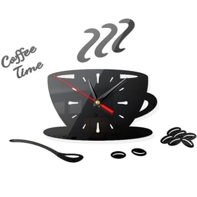 Väggklocka Kaffe