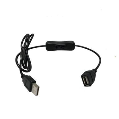 USB-kabel med strömbrytare