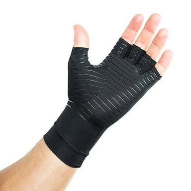 Kompressionshandskar S - Svart