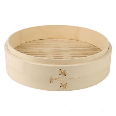 Ångkokare av bambu 20 cm med lock