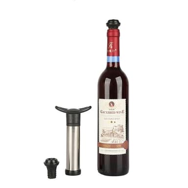 Vakuumpump till vin med 2 gummistoppers