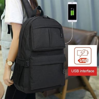 Laptop-ryggsäck för datorer upp till 15,6 tum – USB-laddport