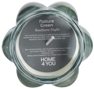 Doftljus i glas NATURE GREEN H9,2cm, Southern Night