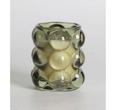 Doftljus i glas NATURE GREEN H9,2cm, Tranquil Summer