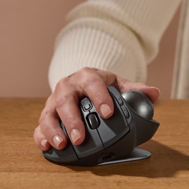 Logitech MX Ergo S Advanced Wireless Trackball mus (svart)