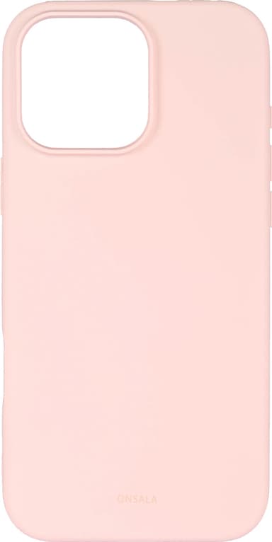 Onsala iPhone 16 Pro Max silicone fodral (kritrosa)