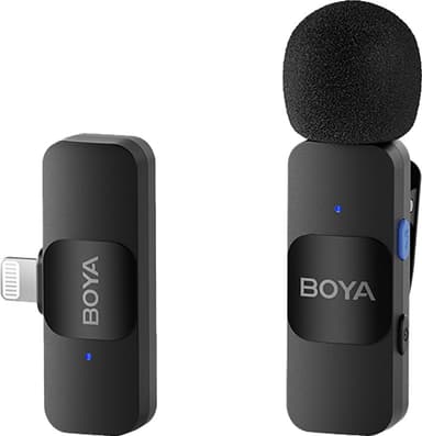 BOYA BY-V1 mini lightning trådlös mikrofon (svart)