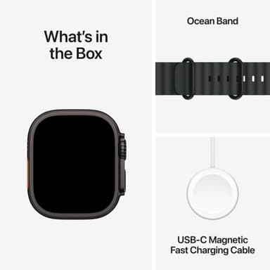 Apple Watch Ultra 2 49mm GPS+CEL (Black Titanium/Black Ocean Band)