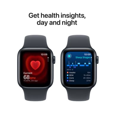 Apple Watch SE 2nd Gen 40mm GPS (Midnight Alu/Midnight sportband M/L)