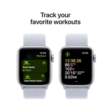 Apple Watch SE 2nd Gen 40mm LTE (Silver Alu/Blue Cloud sportloop)