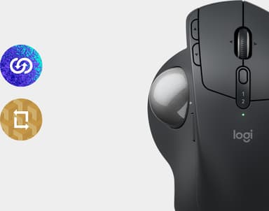 Logitech MX Ergo S Advanced Wireless Trackball mus (svart)
