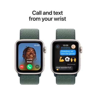 Apple Watch SE 2nd Gen 40mm GPS (Starlight Alu/Lake Green sportloop)