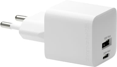 Dbramante1928 30W USB-C 18W USB-A väggladdare (vit)