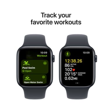 Apple Watch SE 2nd Gen 44mm GPS (Midnight Alu/Midnight sportband M/L)