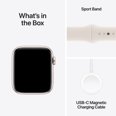 Apple Watch SE 2nd Gen 44mm GPS (Starlight Alu/Starlight sportband S/M)