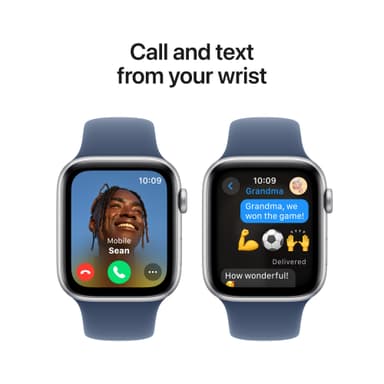 Apple Watch SE 2nd Gen 44mm GPS (Silver Alu/Denim sportband S/M)