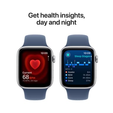 Apple Watch SE 2nd Gen 44mm GPS (Silver Alu/Denim sportband S/M)
