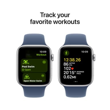Apple Watch SE 2nd Gen 44mm GPS (Silver Alu/Denim sportband S/M)