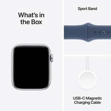 Apple Watch SE 2nd Gen 44mm GPS (Silver Alu/Denim sportband S/M)