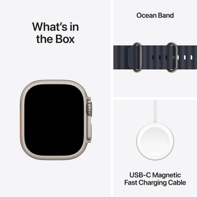Apple Watch Ultra 2 49mm GPS+CEL (Natural Titanium/Navy Ocean Band)