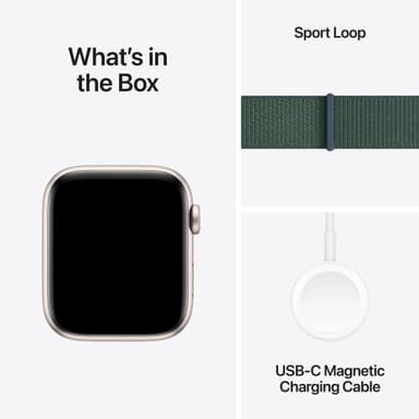 Apple Watch SE 2nd Gen 44mm LTE (Starlight Alu/Lake Green sportloop)