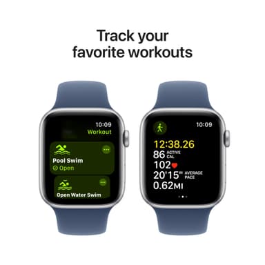 Apple Watch SE 2nd Gen 44mm GPS (Silver Alu/Denim sportband M/L)