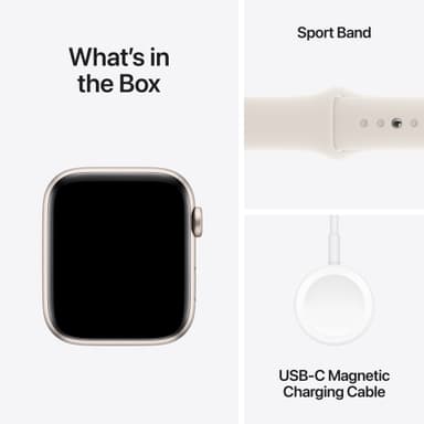 Apple Watch SE 2nd Gen 44mm GPS (Starlight Alu/Starlight sportband M/L)