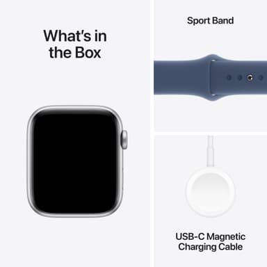 Apple Watch SE 2nd Gen 44mm GPS (Silver Alu/Denim sportband M/L)
