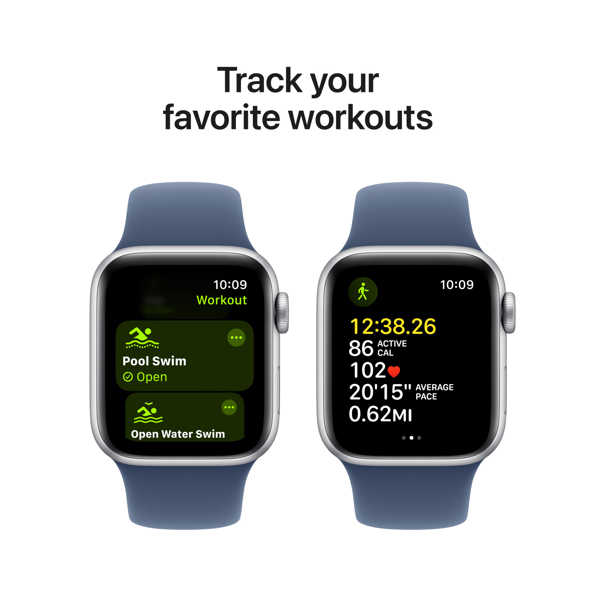 Apple Watch SE 2nd Gen 40mm GPS (Silver Alu/Denim sportband M/L)