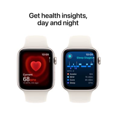 Apple Watch SE 2nd Gen 44mm GPS (Starlight Alu/Starlight sportband M/L)