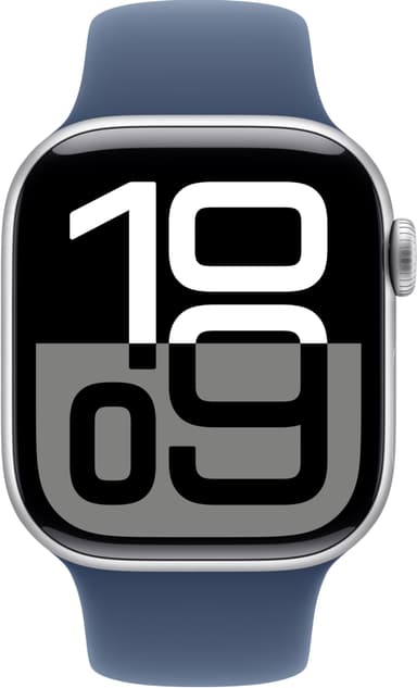 Apple Watch S10 42mm GPS+Cel (Silver Aluminium/Denim Sport Band) M/L