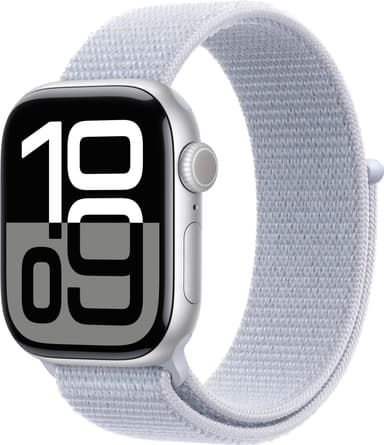 Apple Watch S10 42mm GPS (Silver Alu/Blue Cloud Sport Loop)
