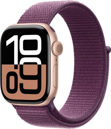 Apple Watch S10 46mm GPS+Cel (Rose Gold Alu/Plum Sport Loop)