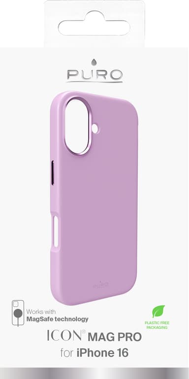 Puro Icon Mag Pro iPhone 16 fodral (rosé)
